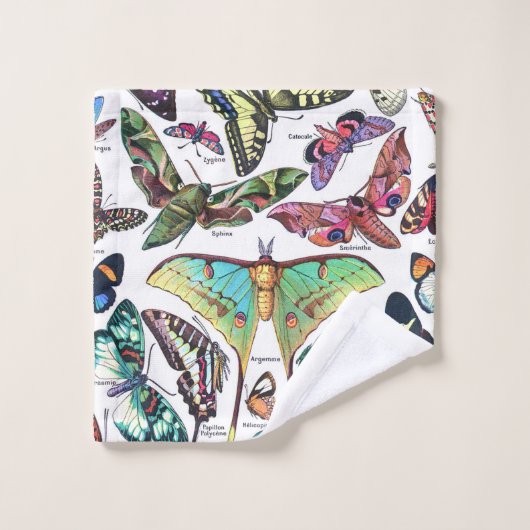 Adolphe Millot "Papillons" 3. (Gant de toilette)