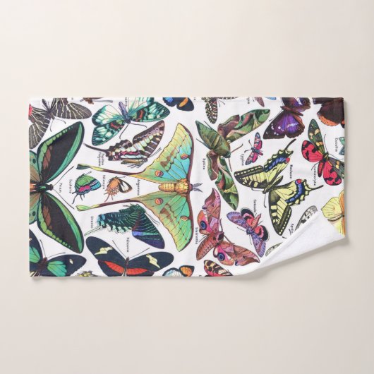 Adolphe Millot "Papillons" 3. (Serviette à main)