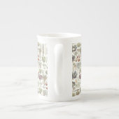 Adolphe Millot Vegetable Pattern Bone China Mok (Achterkant)