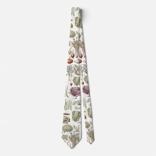 Adolphe Millot Vegetable Pattern Stropdas (Voorkant)