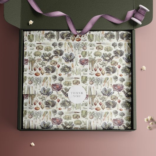 Adolphe Millot Vegetable Pattern Wrapping Paper Cadeaupapier