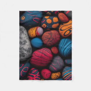 ADOM Abstract Geschilderde Stenen Worpdeken Fleece Deken