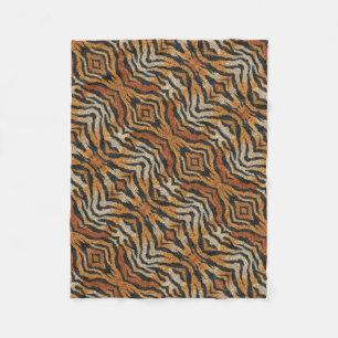 ADOM Abstract Tijgerstreep Dekbed Fleece Deken