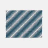 ADOM Blau Gradient Grid Sjaal Fleece Deken (Voorkant (Horizontaal))