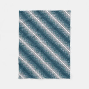 ADOM Blau Gradient Grid Sjaal Fleece Deken
