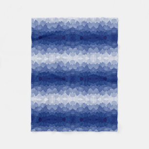 ADOM Blue Leaf Symmetry Dekbed Fleece Deken