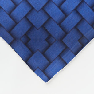 ADOM Deep Blue Mesh Weave Dekbed Fleece Deken