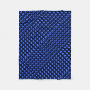 ADOM Deep Blue Mesh Weave Dekbed Fleece Deken
