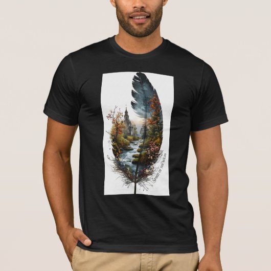 ADOM "Enchanted Feather" T-shirt graphique pour ho (Devant)