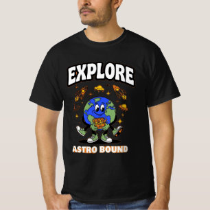ADOM Explore Astro Bound Earth Kunst T-shirt
