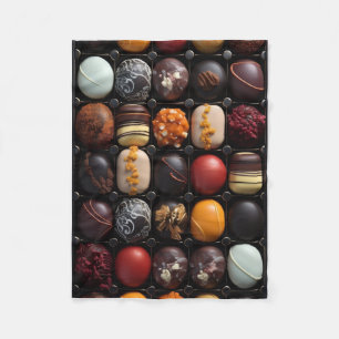 ADOM Gevarieerde Chocolade Truffels Dekbed Fleece Deken