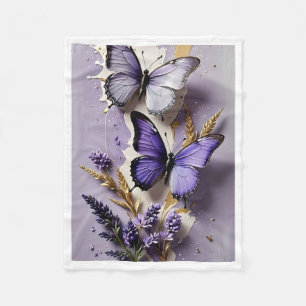 ADOM Paarse Vlinder Lavendel Deken