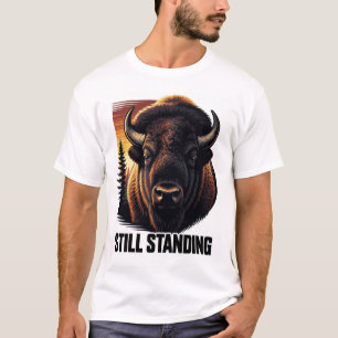 ADOM Premium "Nog Steeds Overeind" Minimalistische T-shirt