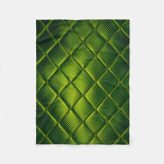 ADOM Quilted Groene Textuur Worpdeken Fleece Deken (Voorkant)