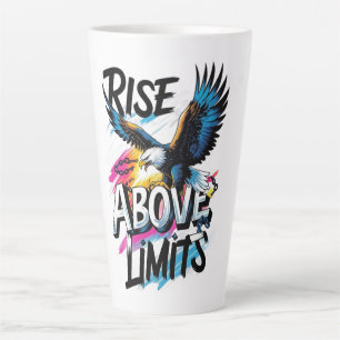 ADOM "Rise Above Limits" Dames Grafische T-Shirt Latte Mok