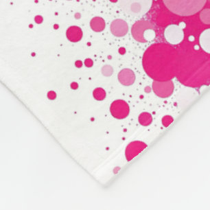 ADOM Roze Halftone Symmetrie Dekbed Fleece Deken