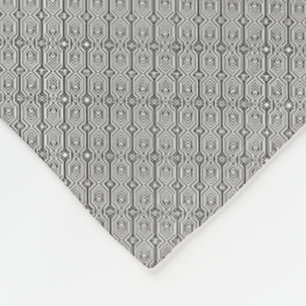 ADOM Zilveren Mesh Textuur Dekbed Fleece Deken
