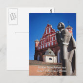 Adomas Mickevicius, Poet Statue, Vilnius Briefkaart (Voorkant / Achterkant)