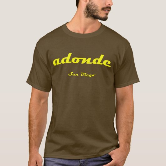 adonde - San Diego t-shirt (Voorkant)