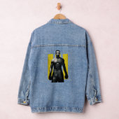 Adonis Creed pose, voorzijde III geel Denim Jacket (Hangar)