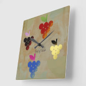 Adonis God van de Wijn Vierkante Klok (Hoek)