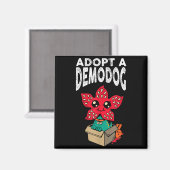 Adopt A Demodog Shirt Kids Women Men Cute Funny Do Magneet (Voorkant / Achterkant)