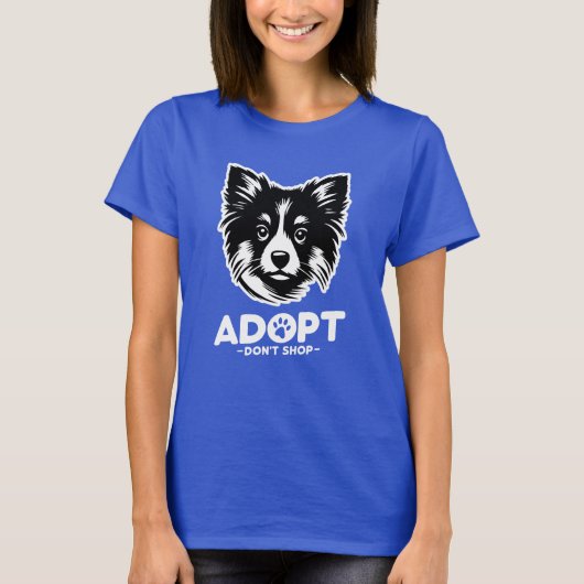 Adopt don't shop 3 t-shirt (Voorkant)