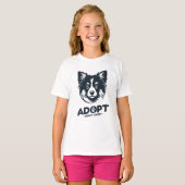 Adopt don't shop 3 t-shirt (Voorkant volledig)