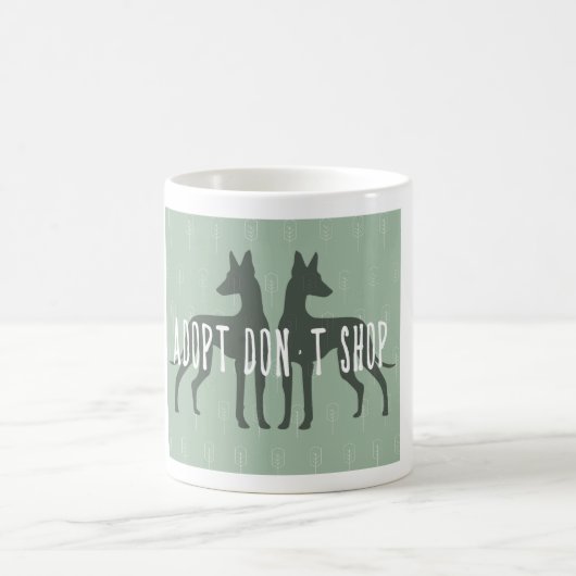 « Adopt, don't shop » mug (Centre)