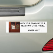 ADOPT EEN PET BUMPERSTICKER (Op auto)