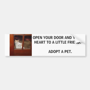 ADOPT EEN PET BUMPERSTICKER