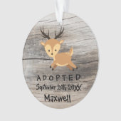 Adopté - cadeau customisé d'adoption de cerfs (devant)