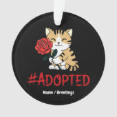 Adopted Cat Love Illustration with Rose (devant)