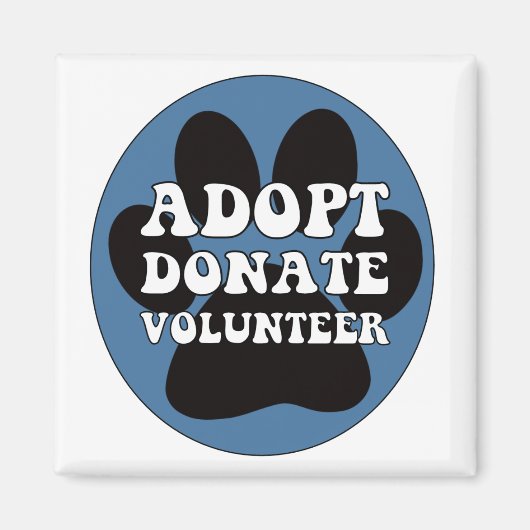 Adopteer Doneer Vrijwilliger Magneet (Voorkant)