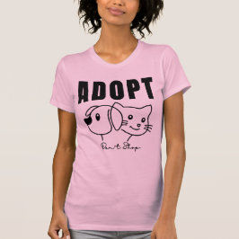 Adopteer Don't Shop - Animal Rescue & Pet Adoption T-shirt
