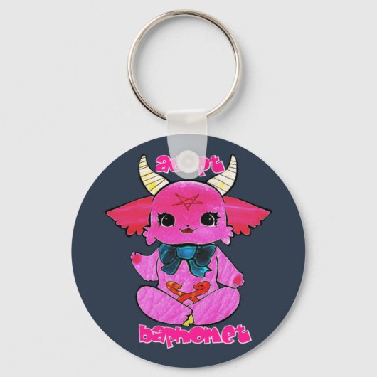 Adopteer een baphomet sleutelhanger (Voorkant)