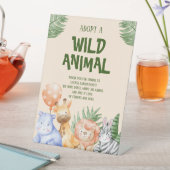 Adopteer een dier Kinderen Safari Verjaardag Reclamebord Met Voetstuk (Insitu)