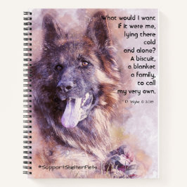 Adopteer een huisdier - Duitse herder Notitieboek