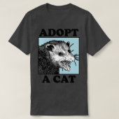 Adopteer een kat Baseball T-shirt (Design voorkant)