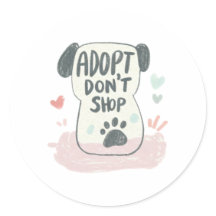 Adopteer een Shelter Pet Day | Sticker voor reddin