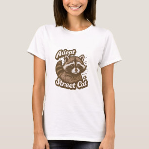 Adopteer een straat kat t-shirt