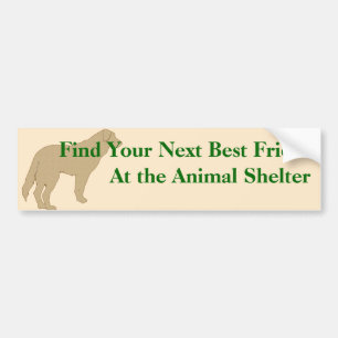 Adopteer een vriend bumpersticker 4