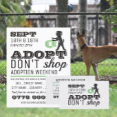 Adopteer, geen shoppen, reclame voor evenement voo flyer