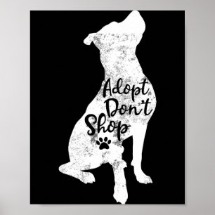 Adopteer Niet Winkelen Red Tbull Dog Ras T Bull Mo Poster