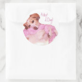 Adopter un autocollant pour chien (Sac)