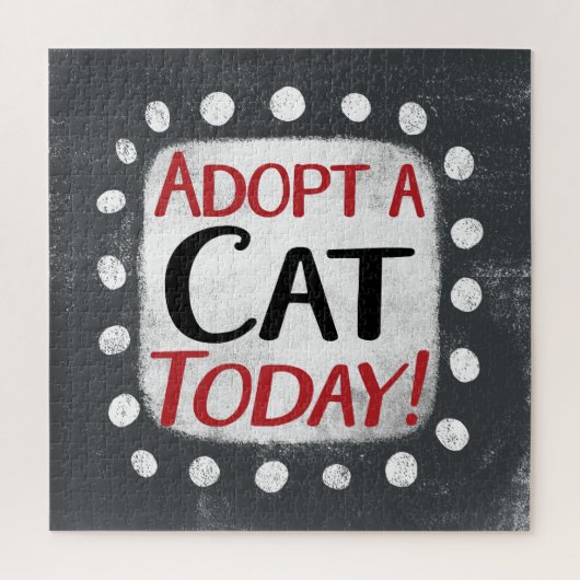 Adopter Un Chat Aujourd'Hui Jigsaw Puzzle (Vertical)