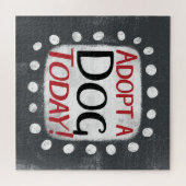 Adopter Un Chien Aujourd'Hui Jigsaw Puzzle (Horizontal)