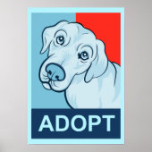 Adopter une affiche de chien (Devant)