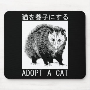 adopteren een posum van een kat Japans opossum Muismat