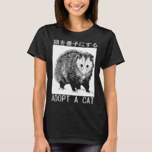 adopteren een posum van een kat Japans opossum T-shirt